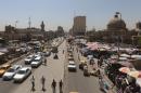 View of the market area in central Baghdad, on June 26, 2014