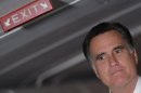 Mitt Romney, en su avión de campaña el día de las elecciones