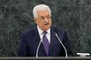 Palestinian President Mahmoud Abbas speaks at the UN General Assembly in New York on September 26, 2013