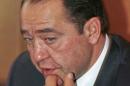 File photo of former Russian Media Minister Mikhail Lesin during a news conference in Moscow