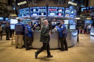 Traders work on the floor of the New York Stock Ex&nbsp;&hellip;