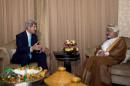 U.S. Secretary of State John Kerry meets with Omani Foreign Minister Yussef bin Alawi in Muscat