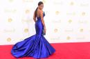 Actress Keke Palmer arrives on the red carpet for the Emmy Awards