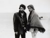 In this March 1976 publicity photo released by Lucasfilm Ltd. & TM, director, George Lucas, and actor, Mark Hamill, who portrays young Luke Skywalker, are shown on the salt flats of Tunisia during principal photography of the original "Star Wars." There’s no mistaking the similarities. A childhood on a dusty farm, a love of fast vehicles, a rebel who battles an overpowering empire, George Lucas is the hero he created, Luke Skywalker. (AP Photo/Lucasfilm Ltd. & TM)