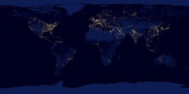 ¿Qué son esas extrañas luces en mitad de la nada? La-Tierra-de-noche-NASA-NOAA
