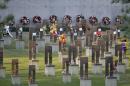 The Field of Empty Chairs is seen during the 20th Remembrance Ceremony, the anniversary ceremony for victims of the 1995 Oklahoma City bombing, at the Oklahoma City National Memorial and Museum in Oklahoma City