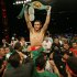 Julio Cesar Chavez Jr. celebrates his victory over Andy Lee in their WBC middleweight title bout Saturday, June 16, 2012, in El Paso, Texas. (AP Photo/El Paso Times, Victor Calzada) EL PASO OUT  JUAREZ, MEXICO, OUT