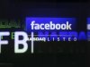 Facebook logo is seen on a screen inside at the Nasdaq Marekstsite in New York