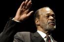 Marion Barry is sworn in as a city council member in Washington DC.