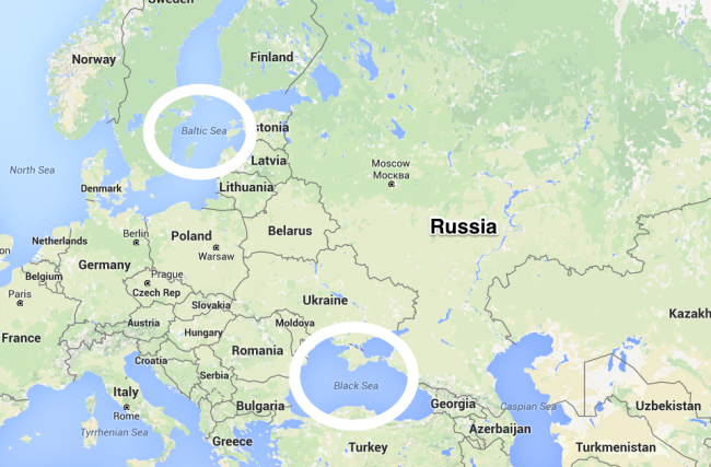 russia black sea map