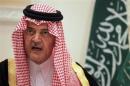 Saudi Foreign Minister Prince Saud al-Faisal speaks during a news conference in Riyadh