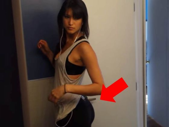 Hot Girl Wears Yoga Pants With A Hidden Camera Just To Catch Men