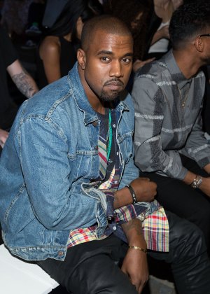 Kanye West attends the Alexander Wang collection on …