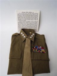 The shirt worn by George Smith Patton Jr. is pictured in this undated handout photo courtesy of Rubenstein Public Relations. REUTERS/Rubenstein Public Relations/Handout via Reuters