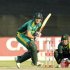 South Africa's Miller plays a shot bowled by Pakistan's Riaz during their final ODI cricket match in Benoni