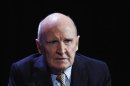 Former CEO of General Electric, Jack Welch, speaks during the World Business Forum in New York