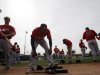 The United States team prepares to take batting practice before exhibition baseball game Tuesday, March 5, 2013, in Glendale, Ariz. The game is the first of two exhibitions the team will play leading up the the start of the World Baseball Classic. (AP Photo/Mark Duncan)