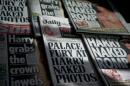 An arrangment of British daily newspapers photographed in London on August 23, 2012 shows the front-page headlines and stories regarding nude pictures of Britain's Prince Harry