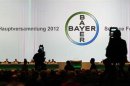 A general view shows the annual general meeting of Bayer AG in Cologn