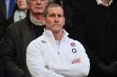 England head coach Stuart Lancaster watches the action during the Six Nations international rugby union match between England and Ireland at Twickenham, west London, on February 22, 2014