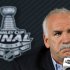 Chicago Blackhawks head coach Joel Quenneville listens to a question from a reporter during a news conference in Boston