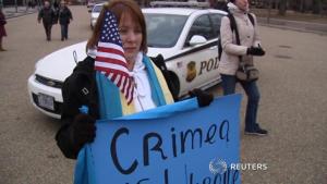 Ukranian-Americans rally White House for support