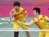 File photo of China's Yu Yang and Wang Xiaoli play against South Korea during their women's doubles group play stage Group A badminton match at the London 2012 Olympic Games