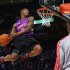 East All-Star Terrence Ross of the Toronto Raptors competes in the slam dunk contest during the NBA basketball All-Star weekend in Houston