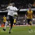 Tottenham Hotspur's Adebayor chases the ball during their English Premier League soccer match against the Blackburn Rovers at White Hart Lane in London