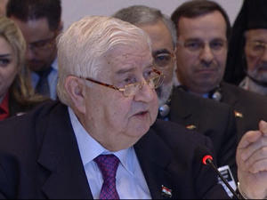 Raw: UN Chief, Syrian FM Have Tense Exchange