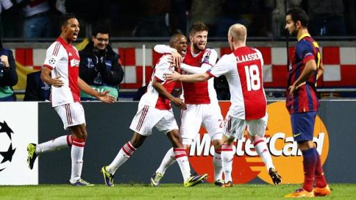 Champions League - Ajax hold on to beat Barcelona