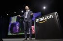 Amazon CEO Jeff Bezos discusses his company's new Fire smartphone in Seattle, Washington