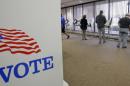 Voters casting early ballots in Salt Lake City. (Rick Bowmer/AP)