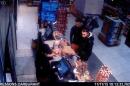 This video image taken from a CCTV camera at a petrol station in Ressons, North of Paris, on November 11, 2015 shows Salah Abdeslam (R), a suspect in the Paris attack of November 13, and Mohammed Abrini (C) buying goods