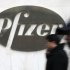 FILE - In this file photo from Jan. 31, 2011, the Pfizer logo is displayed at the drug company's world headquarters in New York. Drugmaker Pfizer Inc. said Tuesday, Nov. 1, 2011, third-quarter profit more than tripled on higher revenue and lower charges compared with the year before. The results beat Wall Street estimates, and Pfizer raised its earnings outlook. (AP Photo/Mark Lennihan, file)