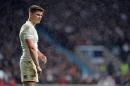 England's fly-half Owen Farrell plays during the Autumn international rugby union Test match between England and New Zealand at Twickenham Stadium on November 8, 2014