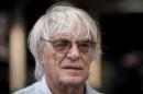 This picture taken on September 19, 2013 shows Formula One boss Bernie Ecclestone at the Formula One Singapore Grand Prix