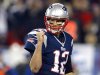 New England Patriots quarterback Tom Brady celebrates after the Patriots scored a touchdown during the third quarter of their NFL AFC Divisional playoff football game against the Houston Texans in Foxborough