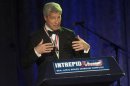 Jamie Dimon, chairman and chief executive of JP Morgan Chase and Co, speaks during the Intrepid Sea, Air & Space Museum's Annual Salute to Freedom dinner in New York