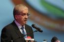 Algeria's PM Sellal speaks during the opening ceremony of the African Conference on Green Economy in Oran