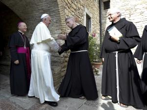 FILE -- In this photo taken on Oct. 4, 2013, Pope Francis …