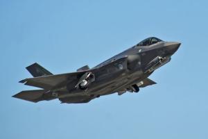 An F-35A Lightning II Joint Strike Fighter takes off&nbsp;&hellip;