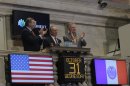 New York Mayor Bloomberg rings the opening bell at the New York Stock Exchange following its reopening