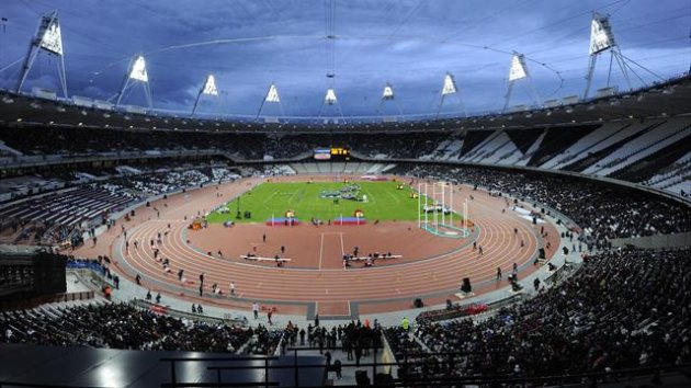 The Olympic Athletics Stadium in Stratford, London