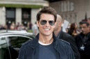 U.S. actor Tom Cruise arrives for the European Premiere of Rock of Ages, at a central London cinema Sunday, June 10, 2012. (AP Photo/Jonathan Short)