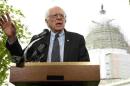 U.S. Senator Sanders holds news conference after announcing his candidacy for the 2016 Democratic presidential nomination, on Capitol Hill in Washington