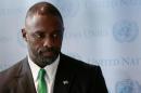 British actor Idris Elba attends a news conference on Ebola at the U.N. headquarters in New York