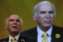 Britain's Business Secretary Vince Cable talks during his keynote speech on the second day of Liberal Democrat party's spring conference in Liverpool