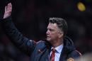 Manchester United's Dutch manager Louis van Gaal gestures ahead of the English Premier League football match between Manchester United and Stoke City at Old Trafford in Manchester, England, on December 2, 2014