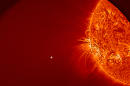 This image provided by NASA and taken by NASA's Solar Dynamics Observatory on Nov. 28, 2013, shows the sun, but no sign of comet ISON. During a meeting of the American Geophysical Union meeting on Tuesday, Dec. 10, 2013, scientists said the comet broke apart on Thanksgiving after coming close to the sun. (AP Photo/NASA)